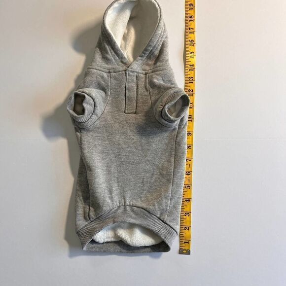 Zack & Zoey Fleece-Lined Grey Dog Hoodie Small/Medium 100% Cotton EUC - Picture 5 of 12